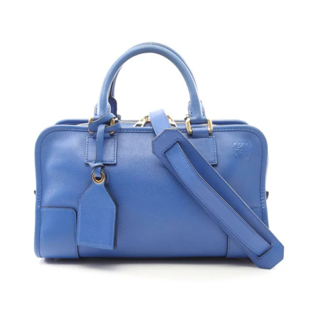 Loewe Amazona handbag leather blue